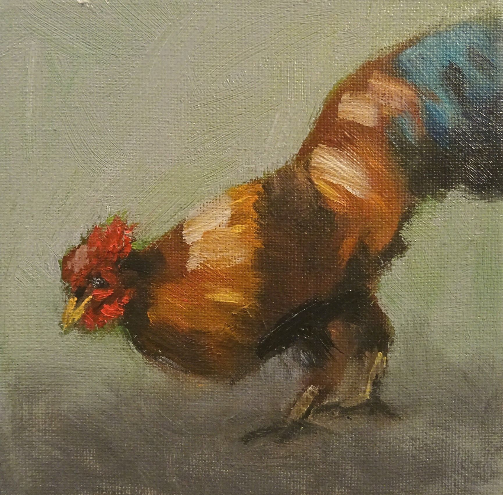 Bild von Franziska Morgner-Fanderl - Pickend, &Ouml;l, 15 x 15